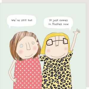 Flushes Greetings Card by Rosie Made a Thing