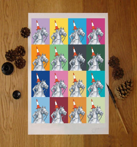 Duke of Wellington Pop A3 Print by Cheryl Jones Designs