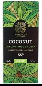 Coconut Dairy Free Milk Chocolate 40g (Coconut Milk) by Chocolate Tree