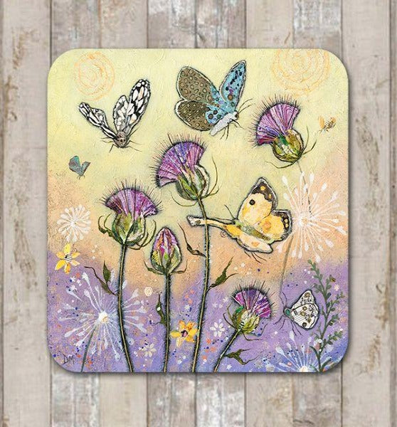 Flutterbies Coaster By Dawn Maciocia