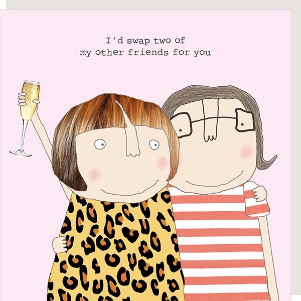 Friend Swap Greetings Card by Rosie Made a Thing