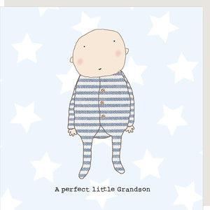 Perfect Grandson Greetings Card by Rosie Made a Thing