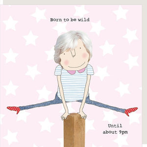 Born to be Wild Greetings Card by Rosie Made a Thing