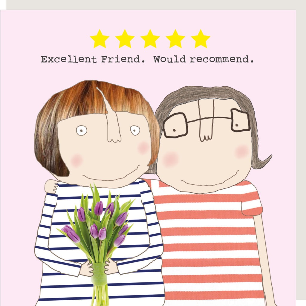 Five Star Friend Greetings Card by Rosie Made a Thing