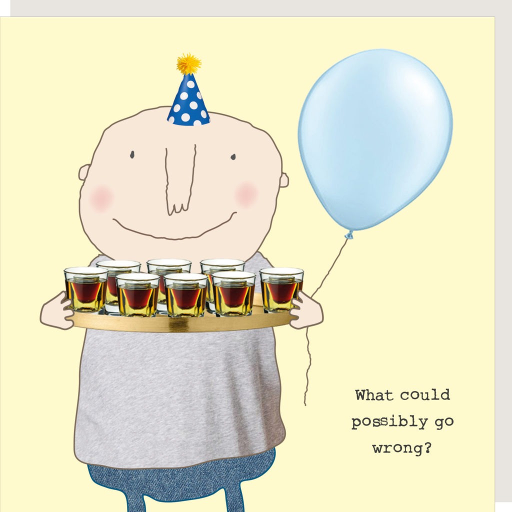 Possibly Go Wrong Birthday Greetings Card by Rosie Made a Thing