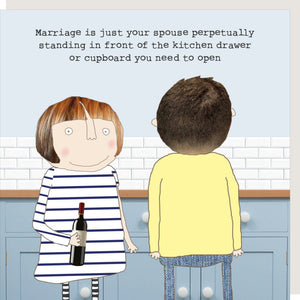Kitchen Drawer Greetings Card by Rosie Made a Thing