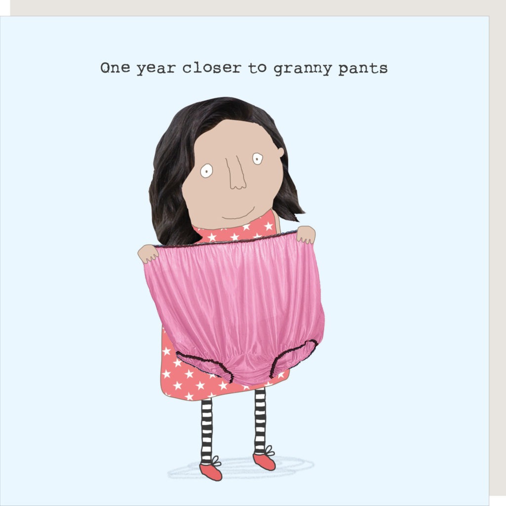Granny Pants Birthday Greetings Card by Rosie Made a Thing