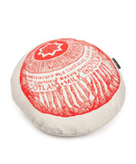 Load image into Gallery viewer, Tunnocks Tea Cake Round Cushion by Gillian Kyle
