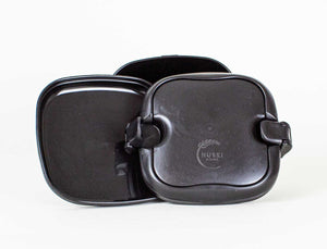 Multi-Compartment Lunch Box Obsidian Black by Huski