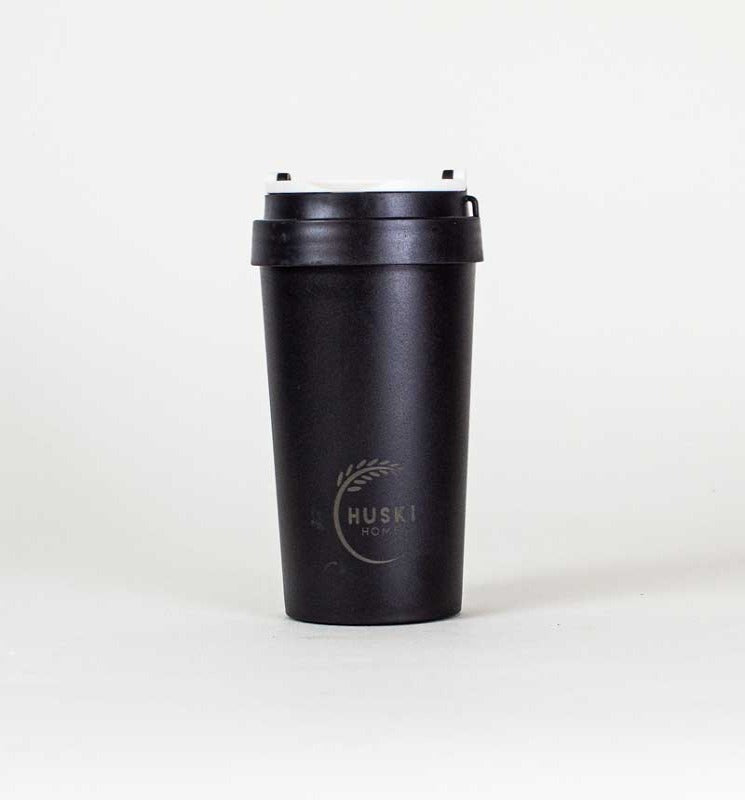 Eco-Friendly Travel Cup Small 400ml Obsidian Black by Huski