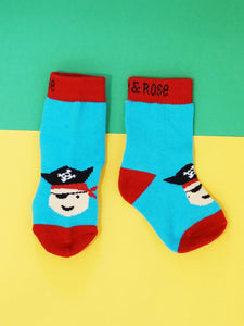 Percy the Pirate Socks by Blade and Rose