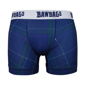 Cool De Sacs Tartan Blue Technical Boxer Shorts By Bawbags