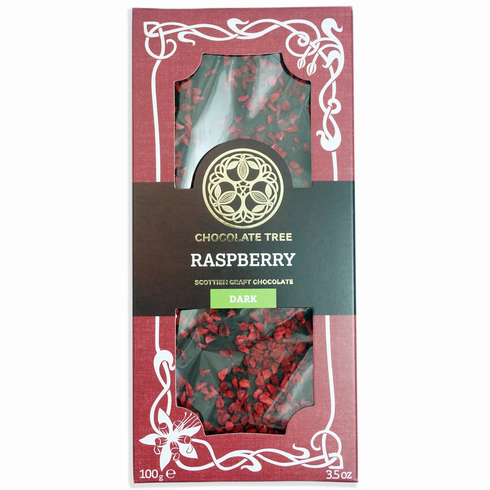 Raspberry Dark Organic Chocolate 100g