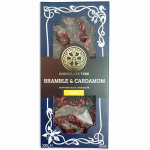 Bramble and Cardamon Organic Chocolate 100g