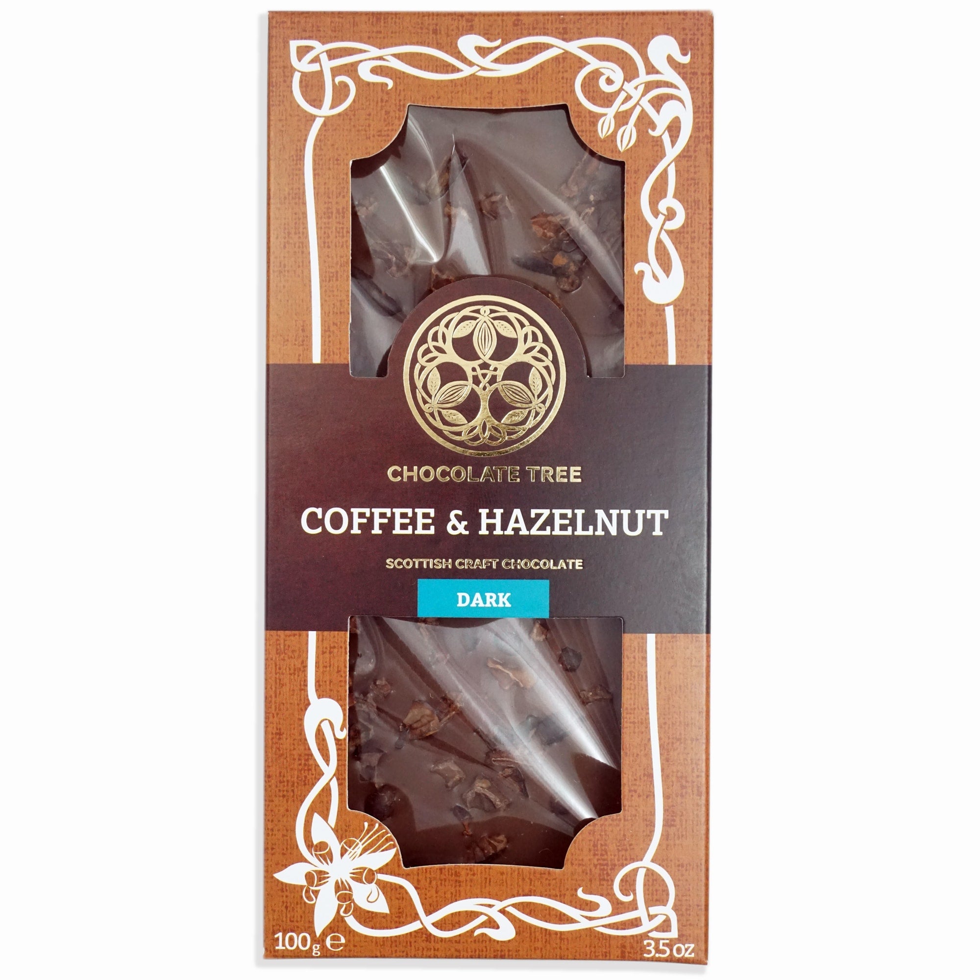 Coffee and Hazelnut Organic Chocolate 100g