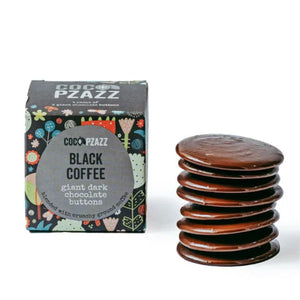 Giant Dark Chocolate Buttons in Black Coffee by Coco Pzazz