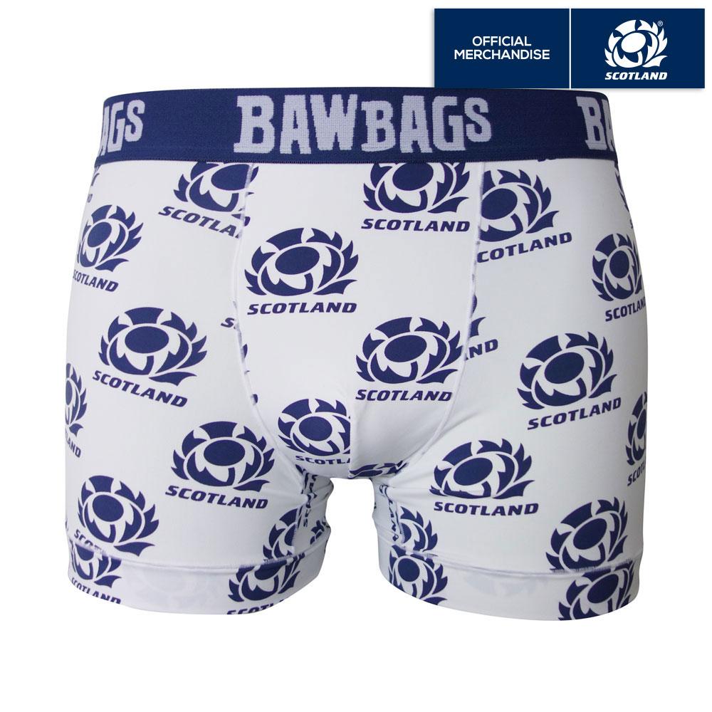 SRU Rugby White Cool De Sacs Boxer Shorts by Bawbags