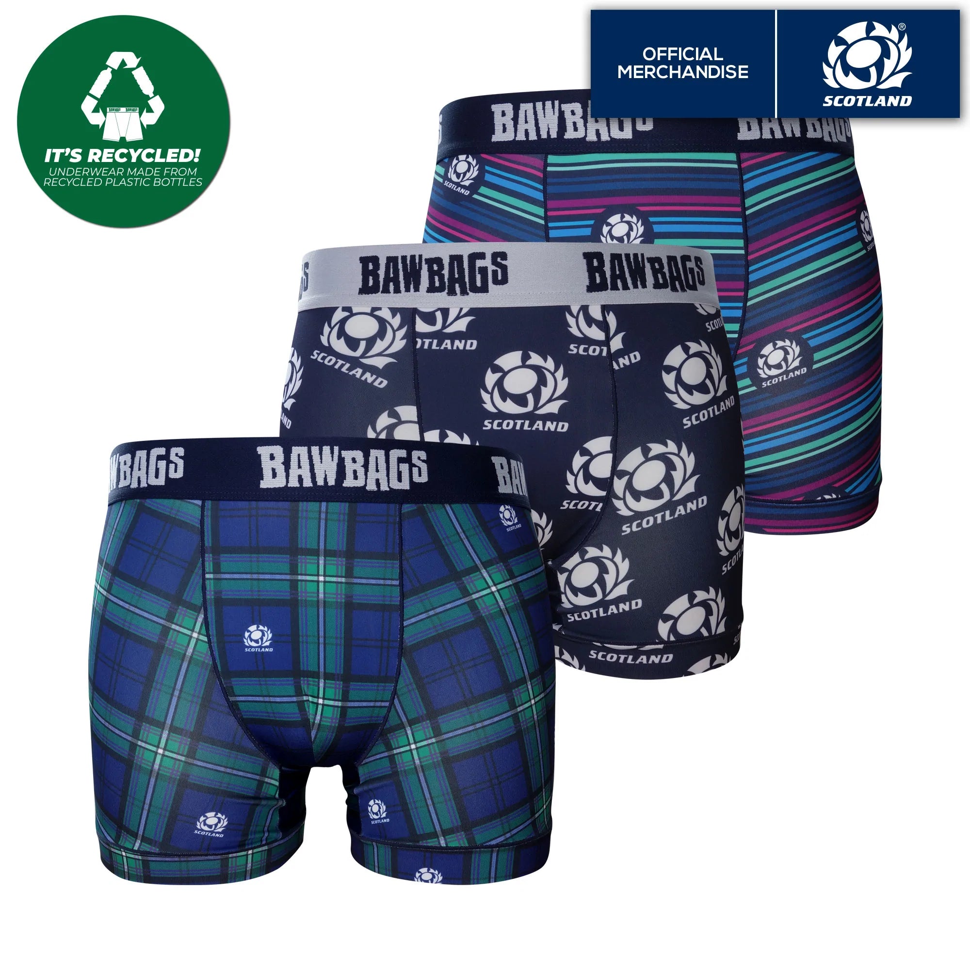 Scottish Rugby 3-Pack Cool De Sacs by Bawbags