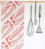 Load image into Gallery viewer, Tunnocks Caramel Wafer Repeat Tea Towel by Gillian Kyle
