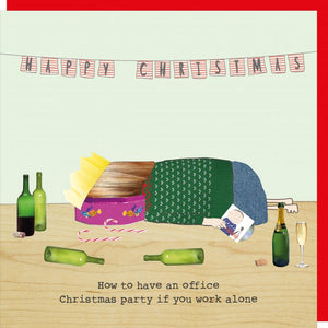 Office Party Girl Greetings Card By Rosie Made A Thing