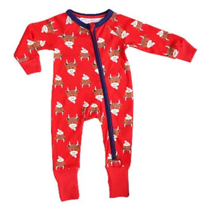 Highland Cow Zip Up Romper by Blade and Rose age 6-12 months