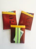 Load image into Gallery viewer, Fire Hose Card Holder by Recycled Vegan

