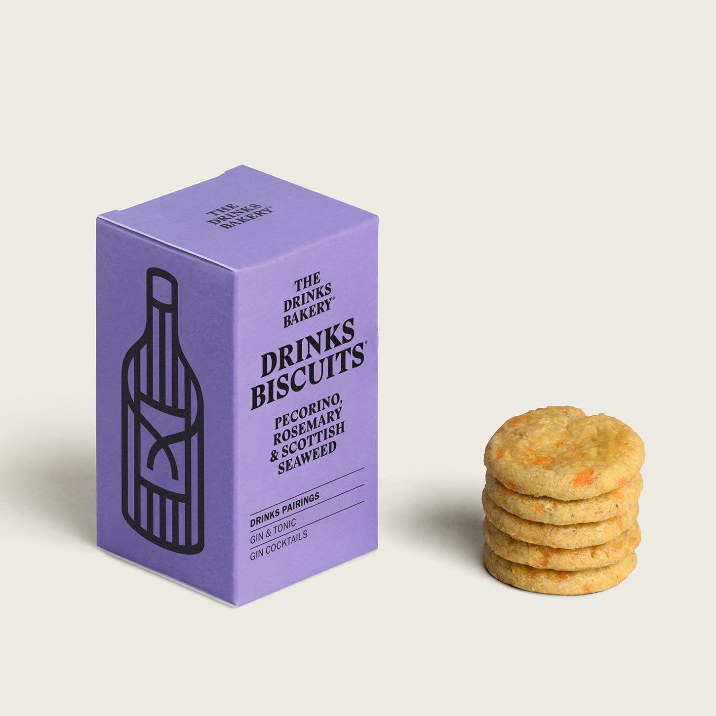 Pecorino, Rosemary & Seaweed Drinks Biscuits by The Drinks Bakery