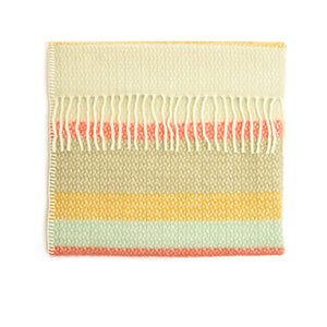Pram Blanket in Illusion Stripe Spring by Tweedmill
