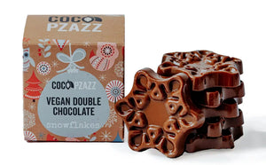 Vegan Double Chocolate Snowflakes by Coco Pzazz
