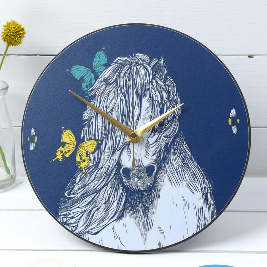 Shetland Pony Clock by Gillian Kyle