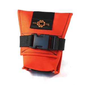 Slider Saddle Bag For Dropper Posts in Orange Cordura by Wee Cog