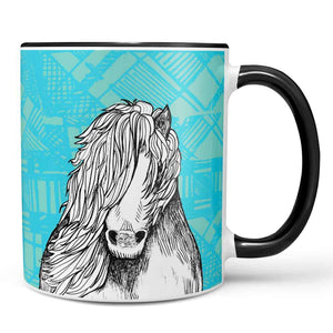 Tartan Pony Chunky Mug by Gillian Kyle