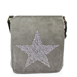 Load image into Gallery viewer, Star Canvas Cross Body Messenger Bag
