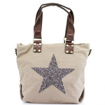 Load image into Gallery viewer, Star Canvas Shoulder Bag
